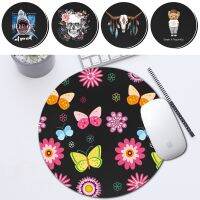 Computer Mouse Padding Leather Waterproof Cute Cartoon Pattern 22x22 cm Round Mouse Pad 22x22CM for MacBook Xiaomi Lenovo