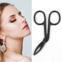 【cw】 Elbow Eyebrow Pliers Clip Scissors Straight Pointed Plucking Makeup Tools