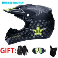 Motorcycle Pull Off-road Helmet Mountain Bike Racing Car Downhill Helmet Three-piece Free for Men and Women In Four Seasons