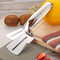 Food tongs stainless steel ตะหลิวคีบ หนีบสแตนเลส ใช้คีบพลิกอาหาร คีบของทอด คีบสเต๊ก ได้อย่างง่ายดาย สินค้าส่งในไทย