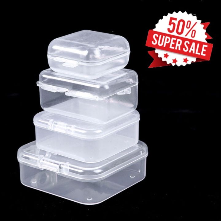 ส่งจากไทย-กล่องพลาสติก-ขนาด-4-5-4-5-2cm-กล่องพลาสติกใส-ขนาดเล็ก-สําหรับเก็บเครื่องประดับ-กล่องพลาสติกจิ๋ว-กล่องพลาสติกเล็ก-พร้อมส่ง-9-9