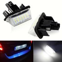 NLpearl 2Pcs รถ LED หมายเลขป้ายทะเบียนรถสำหรับโตโยต้า Vios Camry Highlander Avalon Yaris Prius LED NumberHybrid Unopery-Intl