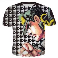 New Men T-shirt Anime JoJo Bizarre Adventure 3D Print T shirts Men/Women Harajuku Streetwear Style Short Sleeve Tops