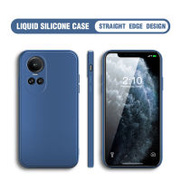 Case4you สำหรับ OPPO Reno10 Pro 5G เคสโทรศัพท์ซิลิโคนเหลวสี่เหลี่ยมแบบนิ่มดั้งเดิมคลุมทั้งหมดกล้องเคสวอลเปเปอร์หินกันกระแทก