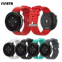 （Bar watchband）FIFATA ซิลิโคนที่มีสีสัน ForHuami Amazfit VergeWatch สำหรับ Amazfit A1807สายรัดข้อมือเปลี่ยนอุปกรณ์เสริม