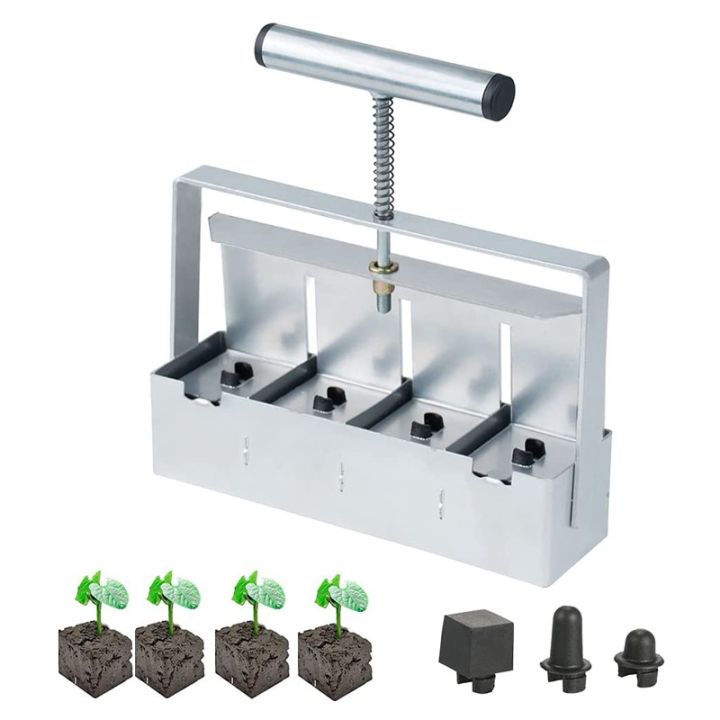 handheld-seedling-raising-machine-manual-soil-block-maker-soil-stopper-with-comfortable-handle-4-hole-soil-stopper