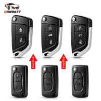 Dandkey CE0536CE0523ดัดแปลง flip REMOTE Key SHELL สำหรับ Peugeot 307 408 308 308สำหรับ Citroen C-Triomphe C-Quatre C3 C4L C5