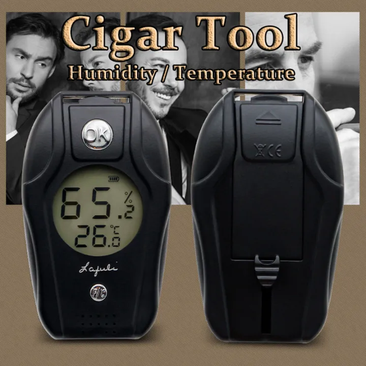 Cuban Cigar1 Plugin Thermometer Cigare Hygrometer Internal Electronic