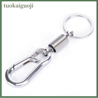 tuokaiguoji 2 pcs หดได้สแตนเลสหัวเข็มขัด carabiner พวงกุญแจเอวคลิปตะขอ