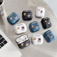 shuohaa173 เคสแข็ง สำหรับ AirPods Pro Airpods3 gen3 AirPods2 Fashion Cute Cartoon NASA Outer Space Protective Hard Case