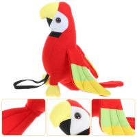 ☽◘ Decorations Stuffed Toy Parrot Plush Toys Animal Bird Model Creative Ornament Child Bonnets Kids