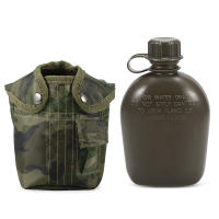 1L Outdoor Military Canteen Bottle Camping Hiking Backpacking Survival Water Bottle Kettle with Cover