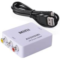 AV TO HDMI Converter (1080P) ตัวแปลงสัญญาณ AV to HDMI Converter RCA TO HDMI Converte