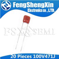 20PCS CBB 100V471J 470PF Pitch 5MM 100V 471 Polypropylene film capacitor WATTY Electronics