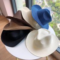 2023 New Men Fedoras Unisex Solid Color Fedora Hat Womens Wide Brim Jazz Top Hat Spring Autumn British Retro Panama Hat