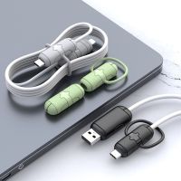 EL TRONICS ป้องกันการแตกหัก สายข้อมูล USB ที่ยึดสายเคเบิลโทรศัพท์ คลิปหมุน อุปกรณ์จัดสายเคเบิล สายเคเบิลจัดการ ตัวป้องกันสายเคเบิล ตัวป้องกันหัวชาร์จ ตัวประหยัดสายชาร์จ ปลอกหุ้มสายไฟ