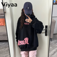 Viyaa เสื้อฮู้ด เสื้อแขนยาวอบอุ่น หลวมและสบาย ทันสมัย เท่ สไตล์ น่ารัก WWY2391EPU 38Z230920