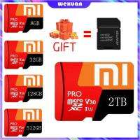 ?【ของแท้ + 24ชั่วโมง + รหัส】ไมโคร TF ส่งฟรี XIAOMI การ์ด SD 32GB 64GB 128GB 256GB 512GB 1TB การ์ดความจำ Class 10 MicroSD แฟลชการ์ดสำหรับสมาร์ทโฟนโต๊ะ