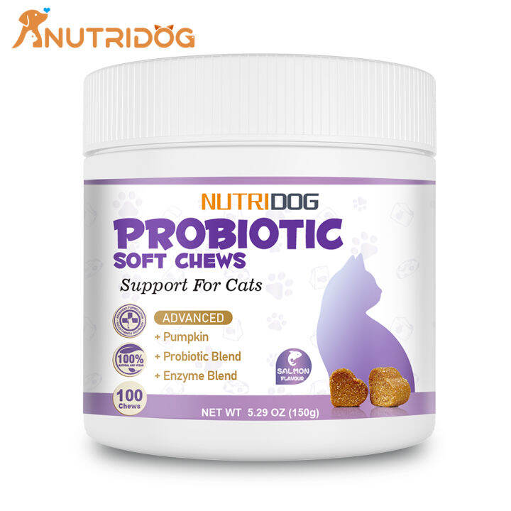 NUTRIDOG Chewable Probiotics for Cats Salmon Flavor Lazada PH