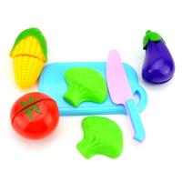 High Quality Durable 1 Set Simulation Fruit Desperately Cut Fruits Toys for Children Kitchen Play Sets