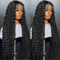 【LZ】✓▣  40inch Water Wave Curly Lace Frontal Wigs 13x4 13x6 HD Deep Wave Lace Frontal Wig 360 Full Human Hair Wigs For Women On Sale