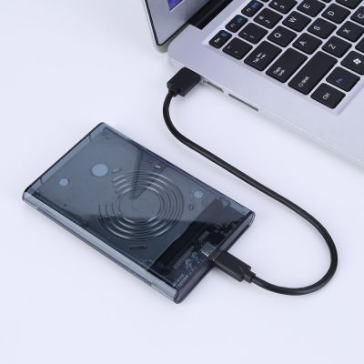 2.5inch SSD Case SATA To USB3.1 8TB External Hard Drive Case USB3.0 To Type-C Transparent Plug and Play for Notebook Computer