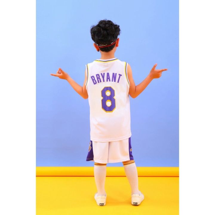 nba-los-angeles-lakers-8-kobe-bryant-jersey-for-kids-children-basketball-uniform