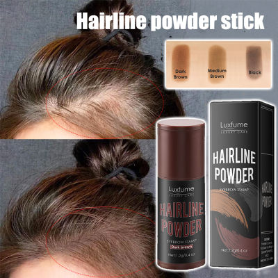 NEW Hairline Powder Water Proof Hair Line Shadow Eyebrow Powder Black &amp; Brown Unisex เครื่องมือแต่งหน้าผมทันที