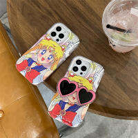 การ์ตูนน่ารักแฟชั่นลายสาวอเมริกันสำหรับ IPhone14 13 12 11 Pro Max ที่เป็นคู่เคสโทรศัพท์ความคิดสร้างสรรค์