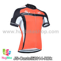 เสื้อจักรยานแขนสั้นทีม Castelli 2014 สีแดงดำ