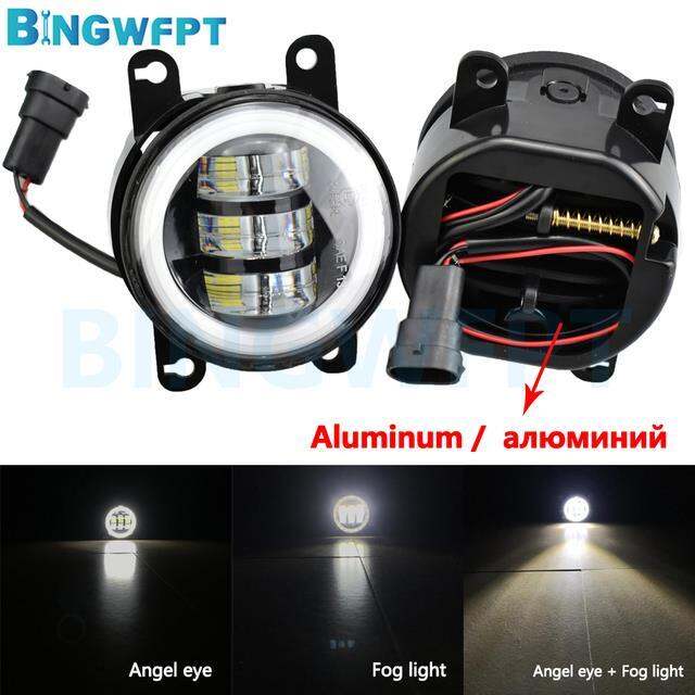 2pcs-fog-lamp-assembly-h11-led-12v-for-ford-freestyle-2005-fog-light-angel-eye-drl-car