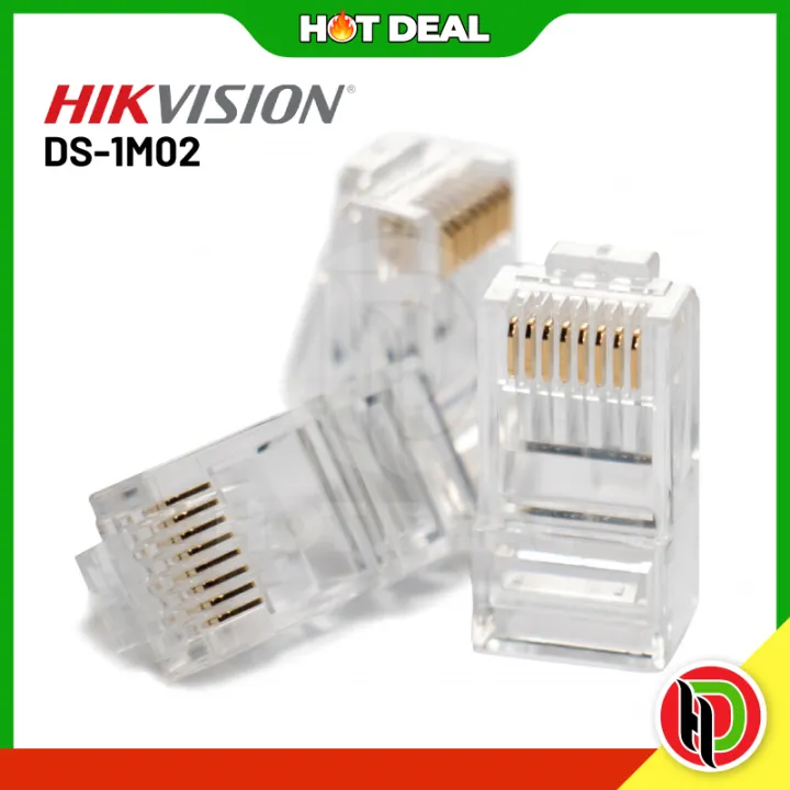 Hotdeal ( 100pcs ) Hikvision DS1M02 Cat6 RJ45 Connector Hikvision