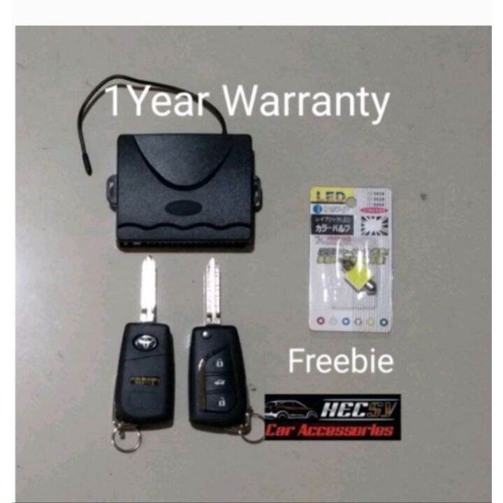 Toyota Vios Altis Innova Hiace Yaris Alarm Flip Key KeyLess Avanza