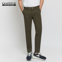 DAPPER กางเกงชิโน่ Elastic Waist Chino Pants สีเขียวเข้ม