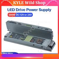 KYLE Wild Shop 500W DC12V 40A  DC24V 20A Ultra Thin LED Power Supply Lighting Transformers Adapter Switch 500W AC170-265V For LED Strips