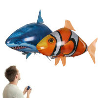 Remote Control Shark Toys Air Swimming RC Animal Infrared Fly Balloons Clown Fish Toy For Children Christmas Gifts Decoration