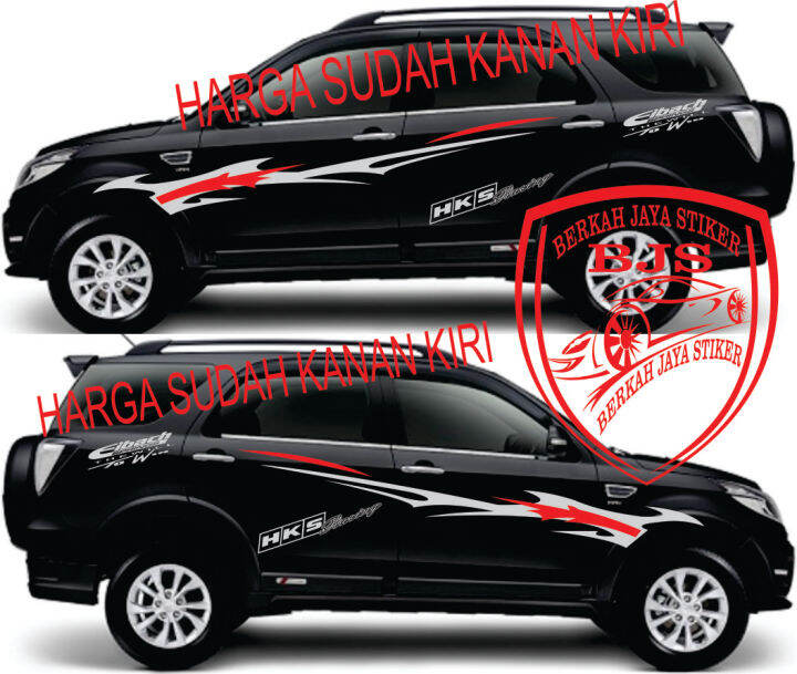 New Stiker Body Samping Rush Terios Trd Sportivo Terbaru Sticker Mobil