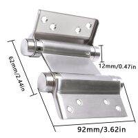 2pcs Spring Hinge Office Shop Swing Door Stainless Steel Hinge Adjustable Double Action Hardware