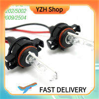 YZH Shop หลอดไฟซีนอน Hid ไฟหน้ารถ1คู่12V 35W H16/5202/5002/9009/2504ไฟซีนอนรถบรรทุกสำหรับรถยนต์ Suvs โคมไฟป้องกันการกระแทกกันน้ำ