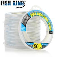 （A Decent035）FISH KING 100 Carbon Fiber Fishing Line Leader 50M 10-50LB Strong Shock Carp Fly Wire Cord Japan