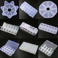 10 sizes Transparent Plastic Storage Jewelry Box Compartment Adjustable Container Beads Earring Box For Jewelry Rectangle Case