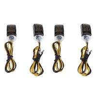 4Pcs Universal LED Black Mini Tiny Small Indicators Turn Signals Motorcycle Motor Bike for Yamaha