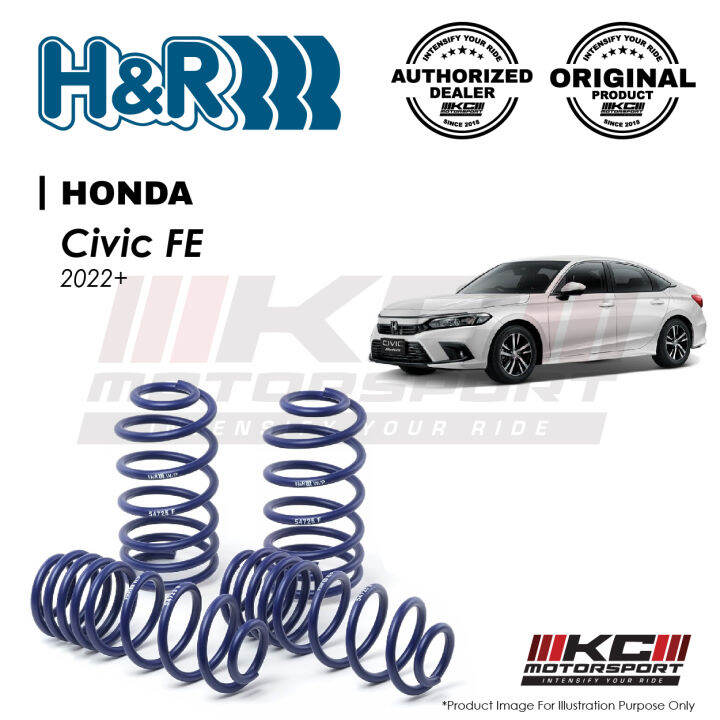Honda Civic FE 2022+ H&R Sport Spring / Coil Springs Lazada