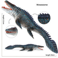 34CM Simulation Jurassic dinosaur Toy Mosasaur Liopleurodon Plastic Model Figure dinosaur model decoration