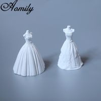 Aomily 3D Wedding Dress Shape Silicone Molds Cake Chocolate Mold Wedding Cake Decorating Tools Fondant Sugarcraft Soap Mould Bread Cake  Cookie Access