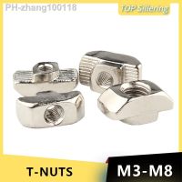 10/20/30pcs M3 M4 M5 M6 M8 Series Slot T-nut Sliding T Nut Hammer Drop In Nut Fasten Connector 2020 3030 4040 Aluminum Extrusion