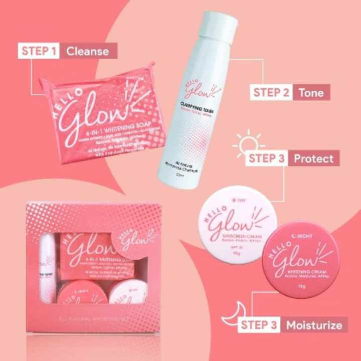 HELLO GLOW All Natural Whitening Set | Lazada PH