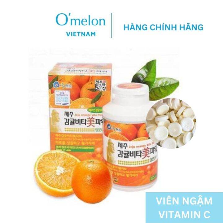 Vitamin C Jeju Hàn Quốc Viên Ngậm Jeju Tangerine Vita C+ Plus Mẫu Mới