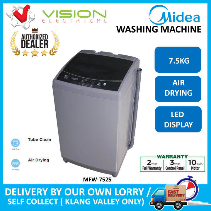 midea washing machine mfw 751s