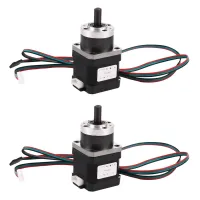 2X 4-Lead Nema17 Stepper Motor 42 Motor Extruder Gear Stepper Motor Ratio 5.18:1 Planetary Gearbox Nema 17 17HS4401